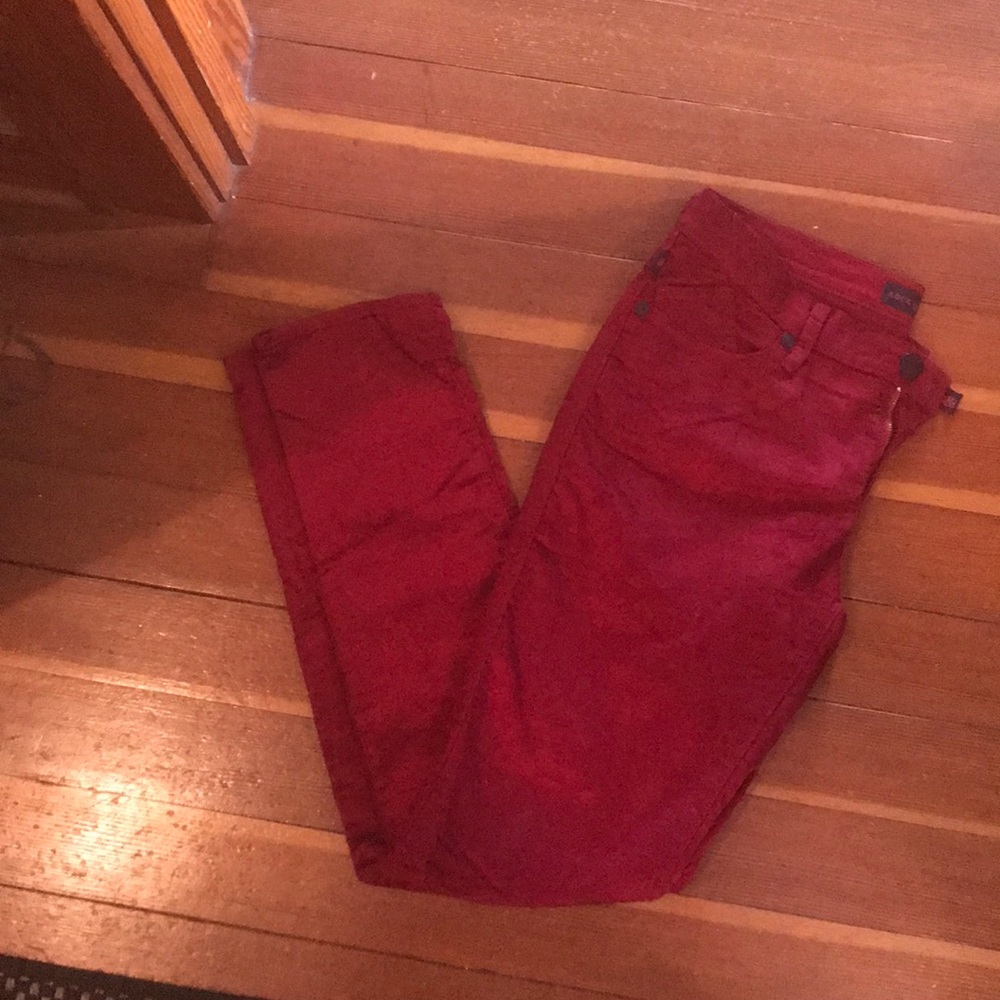 Rock & Republic Red corduroy skinny jeans